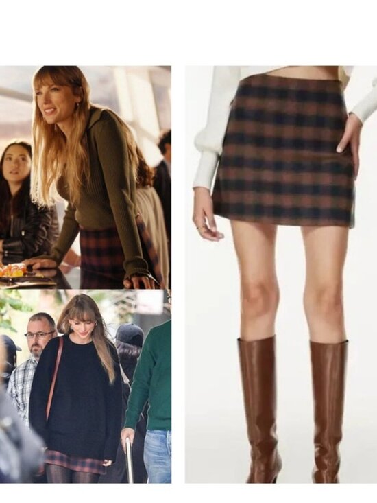 Wilfred Dresses & Skirts - WILFRED Aritzia Classic Mini Skirt in Navy Rust Fade Plaid Sz 00